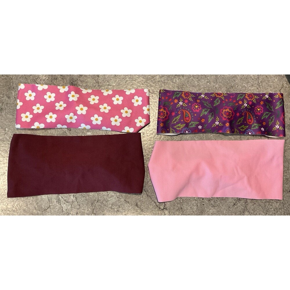 EUC & NWOT Multi-color/Pattern BondiBand Headbands/Head Wraps Bundle of 4
